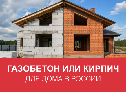 Газоблок или кирпич для дома в российских условиях